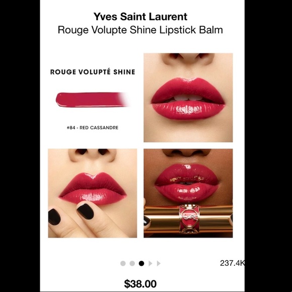 ysl red cassandre